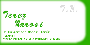 terez marosi business card